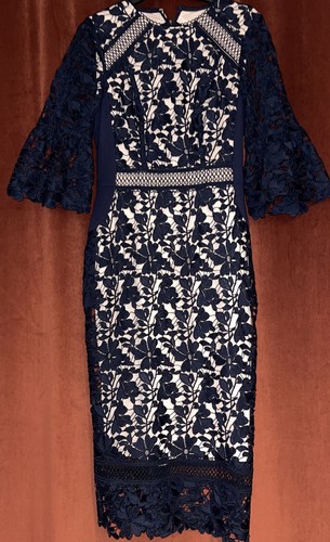 Coast body con lace dress - body-con, with