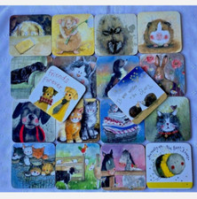 Single Alex Clark Drink Coaster Dog Cat Bee Hedgehog Horse Animals £4 Free P&P
