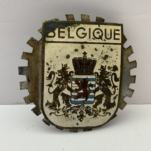 Vintage belgique car badge - vintage,