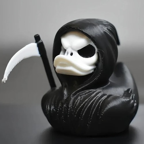Printed grim reaper duck - printed,