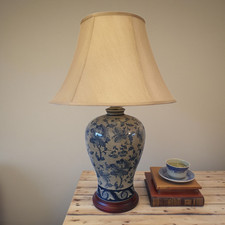 Chinese vase table lamps with - table,