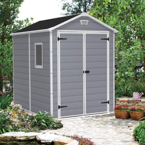Keter manor grey shed - keter,