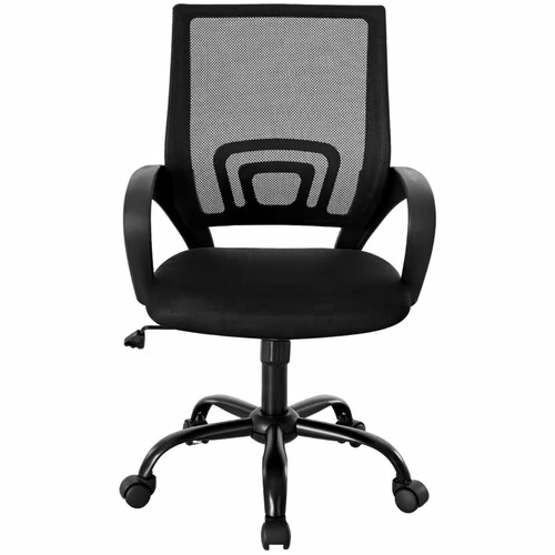Black mesh back office desk - mesh,