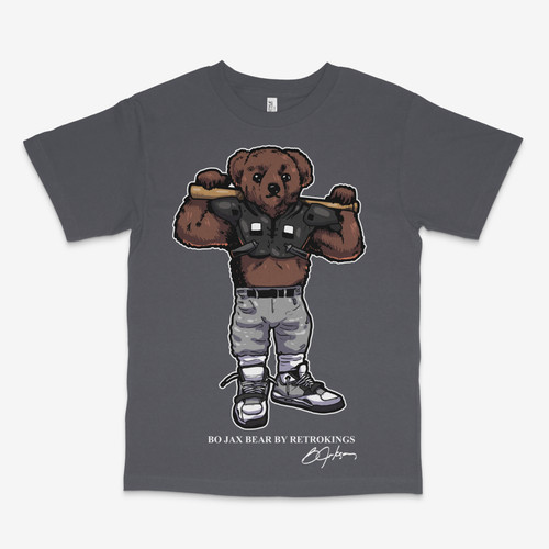 Jax bear charcoal tee - bo,