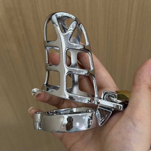 Metal chastity cage lockable - metal,