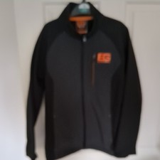 Boys Age 9-10 Bear Grylls Soft Shell Jacket Grey And Black