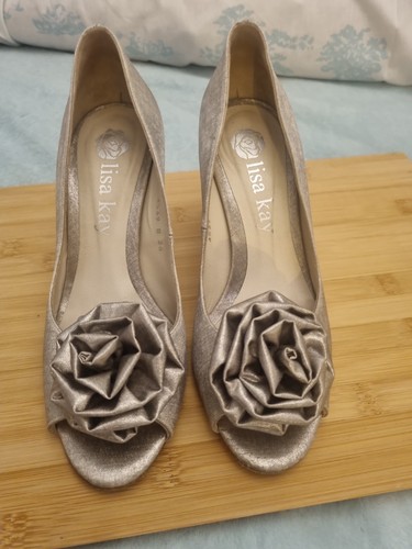 Lisa kay peep toe satin - kay,