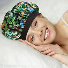 Bodylife Womens Hair Care Satin Bonnet Night Sleep Hat Cap Silk feel Head Wrap 