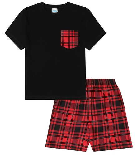 Boys red black check - black,