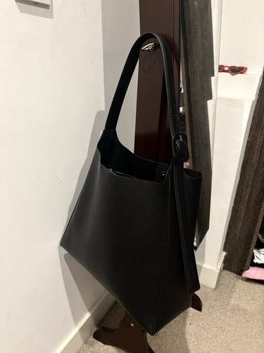 Mango black faux leather - faux,