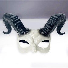 Skull Headdress Half Face Mask