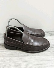  Clarks Beary Brown Leather Loafers Shoes Size UK 7 G