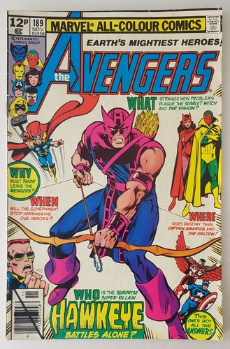 Avengers 189 marvel comics - #189,,