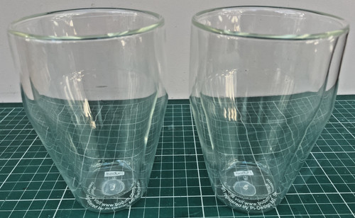 Two bodum double walled glass - bodum,