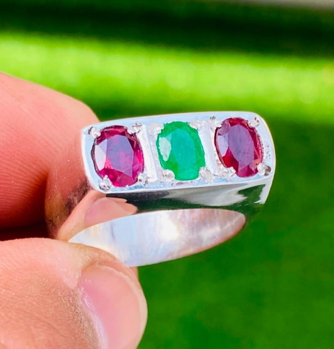 Natural red rubies with - natural,