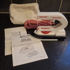 Black & Decker - Stowaway - Travel Iron & bag - TESTED, WORKING, IMMACULATE