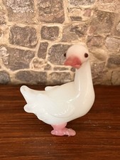 Dolls House 1/12 Scale Miniature Glass Duck Goose Ornament Toy Figurine