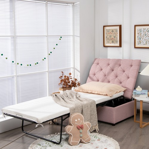 Folding ottoman sleeper - ottoman,