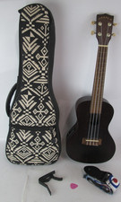 Makala Wooden Brown Ukulele Model: MK-CE With Tone Adjustments And Case