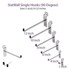 100x SLATWALL HOOKS ACCESSORY