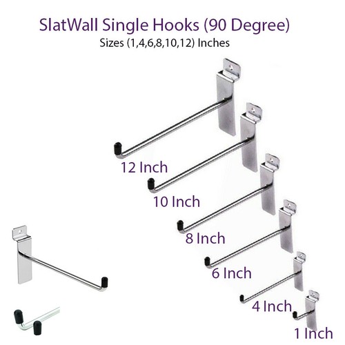 100x slatwall hooks accessory - slatwall,