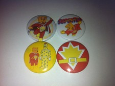 4 Superted 80's cartoon Button