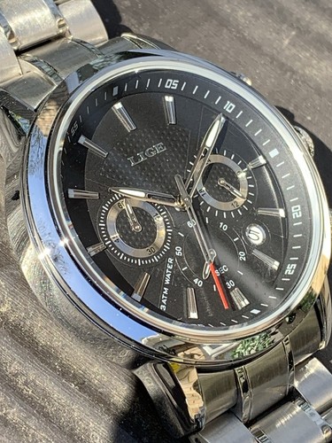 Chronograph large watch - ,, dual