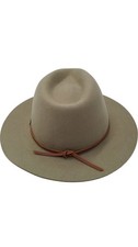 Brixton Fedora Hat Wool Felt Tan Size M 7 1/2 T2350 KET1