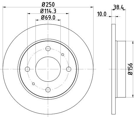 Mintex brake disc - brake, set