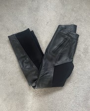 Richa Freesom Ladies Leather Motorcycle Trousers Black UK 12 Lined