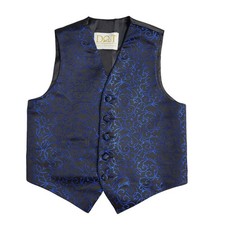 DQT Waistcoat Blue Swirl