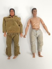 Vintage 1973 Gabriel TONTO & The LONE RANGER Figure Lot - MARX TOYS