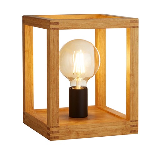 Brown wood cube frame and - cube,