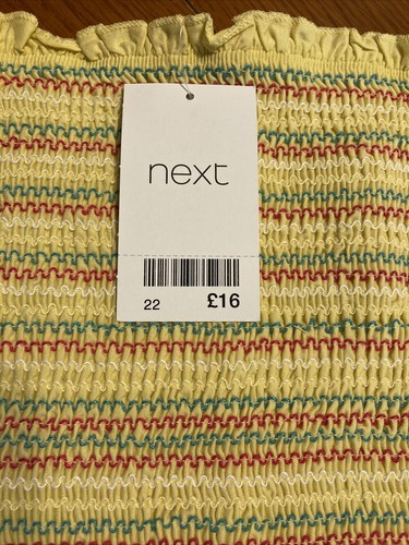 Next ladies yellow shirred - ladies,