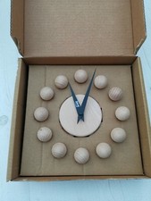 CLOCK Atomic George Nelson Style Ball Suction Pads Vintage By GIROTONDO UNUSED