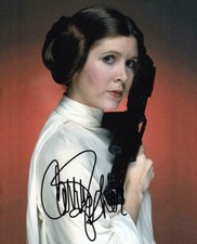 CARRIE FISHER 8X10 SIGNED