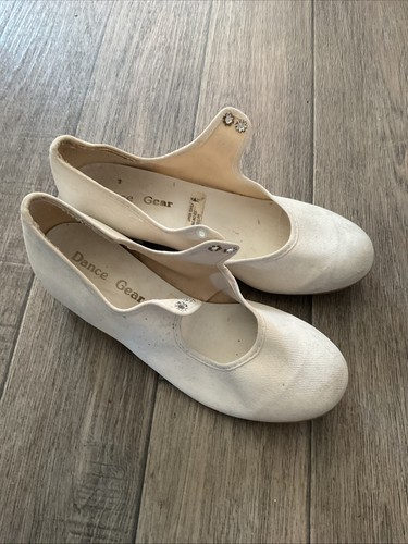 White canvas tap shoes - white, 2