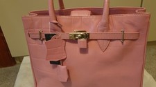Joshua Taylor Pink Leather Handbag