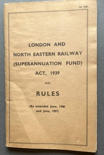 Lner railway superannuation - lner,
