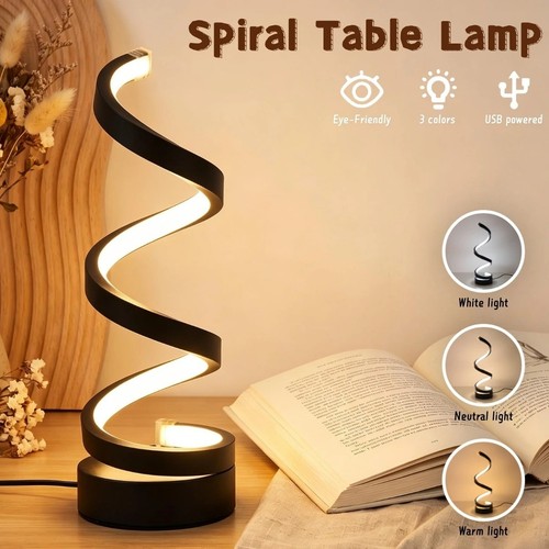 Spiral art table lamp color - art,