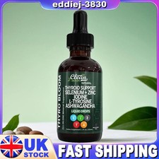 60-120ml Clean Nutra Thyroid Support Selenium Zinc Iodine L Tyrosine Liqud Drops