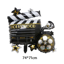 Movie Night Balloon Cinema Birthday Party Hollywood Film Decoration Helium/Air