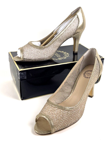 Womens gold formal shoes open - gold,