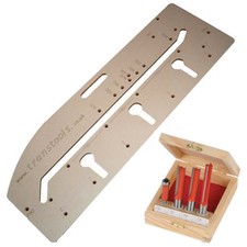 Kitchen Worktop Router Jig Joint Guide 900mm 1/2" Cutters Aligning Guide Pins