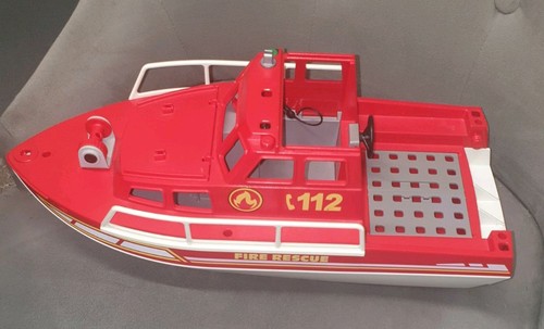 Playmobil 112 fire rescue boat - fire,