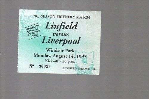 Used ticket linfield v - ticket,