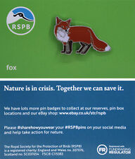 RSPB Pin Badge NIIC Fox (standing) P03157