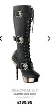 Demonia Muerto Boots Size 4