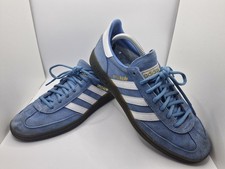 Mens Adidas Handball Spezial Suede Trainers Light Blue Shoes Uk Size 9 Casual