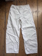 Cream Cotton  Baggy Trousers US Size 2